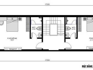 Thiết kế nhà 3 tầng 5x16m, Nam Long construction Nam Long construction