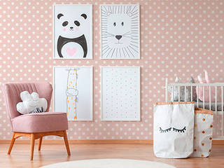 Idee per le pareti: carta da parati per bambini, Bricoflor Italia Bricoflor Italia Eclectic style nursery/kids room