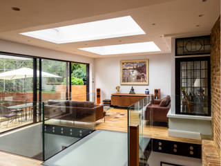 Double-storey house extension in Hampstead, North West London, Marriott Construction Marriott Construction Modern living room