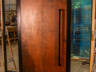 Liquid Metal Front Entrance Doors, Camel Glass Camel Glass Puertas principales