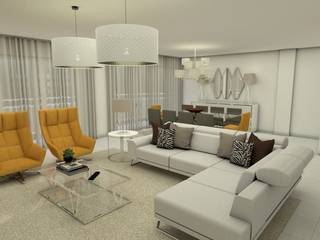 Apartamentos em Angola, Ines Peste arquitectura e design Ines Peste arquitectura e design Modern living room