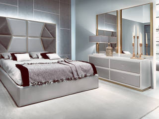 Letti matrimoniali, CORTEZARI CORTEZARI Modern style bedroom