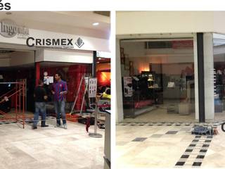 Antes y Después Proyectos Cristal Templado , Crismex Crismex