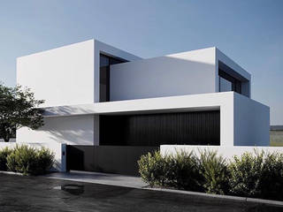 Proyecto diseño de blanco y negro , casas eco constructora casas eco constructora منازل الخرسانة