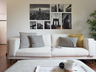 CASA LG | MILANO (MI), LM PROGETTI LM PROGETTI 现代客厅設計點子、靈感 & 圖片