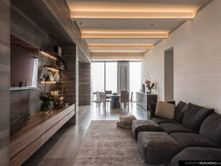 Pent House Altaire 36, Serrano Monjaraz Arquitectos Serrano Monjaraz Arquitectos Moderner Multimedia-Raum