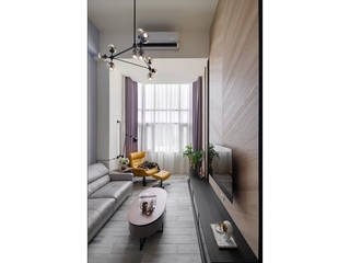 Mezzanine Apartment, 微自然室內裝修設計有限公司 微自然室內裝修設計有限公司 Scandinavian style living room