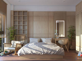 Render Diseño de interiores , 3DXperience 3DXperience Scandinavian style bedroom