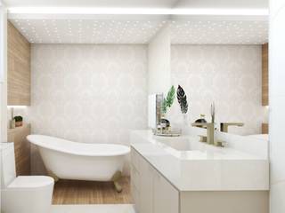 Banhos e Lavabos, Giovana Lumertz Giovana Lumertz Classic style bathroom Marble