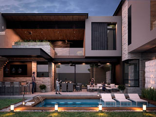 CASA PETRA FORTE , Juan Pedraza Arquitecto Juan Pedraza Arquitecto منزل عائلي صغير أسمنت