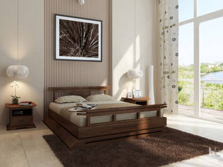 ¿Buscabas camas con plataforma?, comprar en bali comprar en bali Mediterranean style bedroom Solid Wood Multicolored