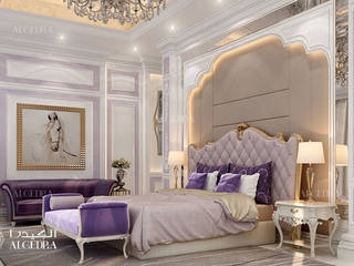 Bright master bedroom design in classic style, Algedra Interior Design Algedra Interior Design Dormitorios clásicos