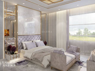 تصميم غرفة نوم رئيسية على الطراز المعاصر, Algedra Interior Design Algedra Interior Design غرف نوم صغيرة