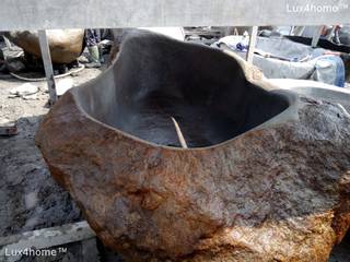 Stone bathtubs for sale - Boulder bathtub, Lux4home Lux4home Industrial style bathroom