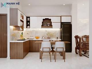 CĂN HỘ CHUNG CƯ BOTANIC PREMIER 58M2 - 3 PHÒNG NGỦ (ANH TUẤN - Q. TÂN BÌNH), Công ty Cổ Phần Nội Thất Mạnh Hệ Công ty Cổ Phần Nội Thất Mạnh Hệ Modern kitchen