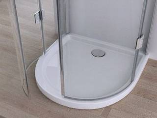 Box doccia 3 latti semicircolare 90x90 vetro trasparente, Bagno Italia Bagno Italia Ванна кімната Скло