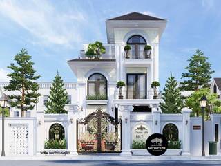 Thiết kế biệt thự tân cổ điển 3 tầng đẹp tại Long Xuyên, NEOHouse NEOHouse