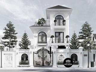 Thiết kế biệt thự tân cổ điển 3 tầng đẹp tại Long Xuyên, NEOHouse NEOHouse