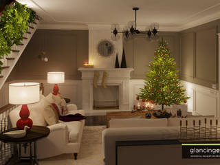 ¿Necesitas inspiración para Navidad? , Glancing EYE - Modelado y diseño 3D Glancing EYE - Modelado y diseño 3D Modern living room