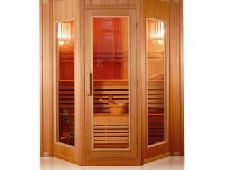 Sauna finlandese 5 posti 200x200x208H, Bagno Italia Bagno Italia Ванна кімната Дерево Дерев'яні