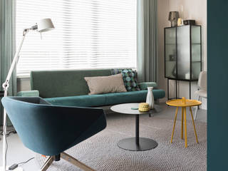 interieur ontwerp voor eco woning Den Bosch, PURE styling PURE styling غرفة المعيشة خشب Wood effect