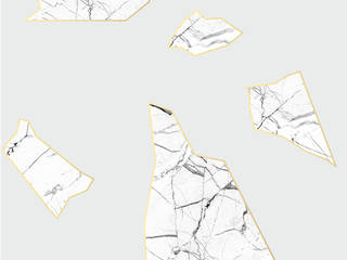 Marble fragment wallpaperCollection, Mineheart Mineheart Murs & Sols scandinaves