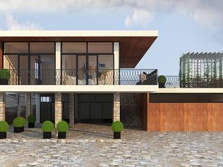 ДОМ НА ПИРОГОВСКОМ ВОДОХРАНИЛИЩЕ, TB.Design TB.Design Minimalist houses