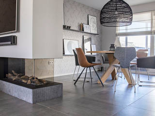 interieurontwerp tussenwoning hoensbroek, PURE styling PURE styling Modern living room Tiles