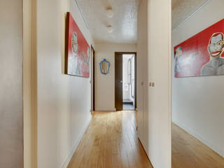 Appartement Galerie , Design d'intérieur Design d'intérieur Pasillos, vestíbulos y escaleras modernos