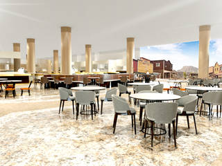 3D Rendereing Interior Restaurant, Northsky Studio Northsky Studio