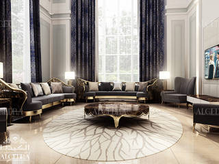 Modern majlis design, Algedra Interior Design Algedra Interior Design Modern living room
