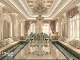 Luxury ladies majlis design, Algedra Interior Design Algedra Interior Design クラシックデザインの リビング