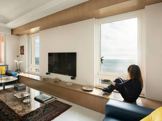 CASA C&C, Andrea Orioli Andrea Orioli Modern Living Room Wood White