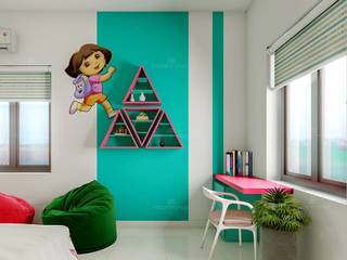 Best Interior designs in Kerala—Monnaie Architects & Interiors, Monnaie Interiors Pvt Ltd Monnaie Interiors Pvt Ltd Aziatische slaapkamers