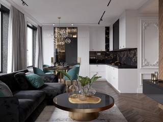Нью-йоркский шик, GraniStudio GraniStudio Eclectic style living room