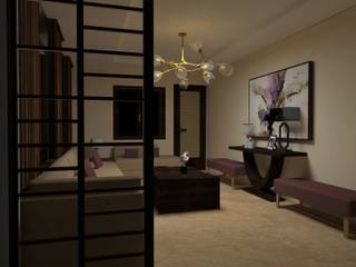Residence -Dr.Arun Jain, Leur Interiors Leur Interiors Modern Oturma Odası Orta Yoğunlukta Lifli Levha