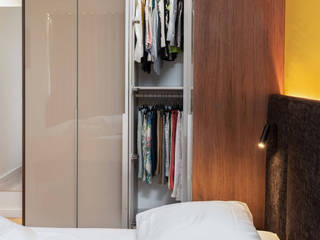 Kleine slaapkamer met luxe inrichting, De Suite De Suite モダンスタイルの寝室