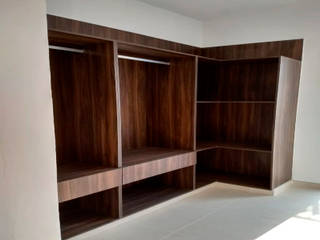 LOMAS DE COCOYOC CLÓSET Y VESTIDORES, Illimité Illimité Minimalist dressing room Wood Wood effect