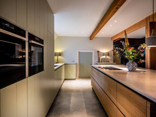 Woonkeuken Vreeland, ÈMCÉ interior architecture ÈMCÉ interior architecture Built-in kitchens Wood Wood effect