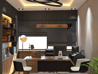 Culha Office, MAK Concept Mimarlık MAK Concept Mimarlık Minimalistyczne domowe biuro i gabinet Drewno O efekcie drewna