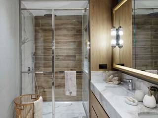 Afyon house, Esra Kazmirci Mimarlik Esra Kazmirci Mimarlik 現代浴室設計點子、靈感&圖片 木頭 Beige