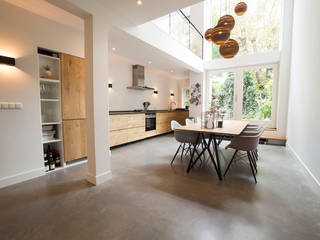 Woonbeton Rotterdam, Concraft XL vloer., Concraft Studio Concraft Studio Kitchen Concrete