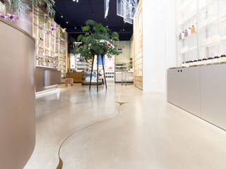 Designbeton bij Skins Cosmetics , Concraft Studio Concraft Studio Commercial spaces Concrete