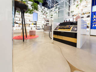 Designbeton bij Skins Cosmetics , Concraft Studio Concraft Studio Commercial spaces Concrete