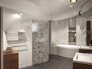 Дом в Малаховке, TB.Design TB.Design Baños de estilo minimalista