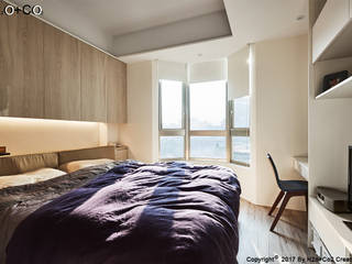 無印風一家四口, 光合作用設計有限公司 光合作用設計有限公司 Minimalist bedroom