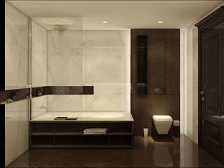 BANYO PROJESİ, WALL INTERIOR DESIGN WALL INTERIOR DESIGN Baños modernos