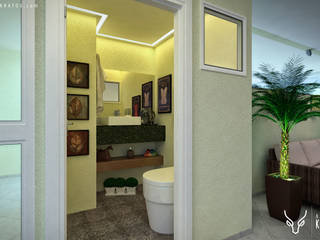 Banheiros - Composições de ambientes 3Ds ultrarrealistas para as indústrias, Renan Slosaski Renan Slosaski Kamar mandi: Ide desain interior, inspirasi & gambar