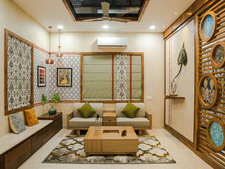 MAYFAIR Villa, Cutting Edge Design Studio Hyderabad Cutting Edge Design Studio Hyderabad 客廳