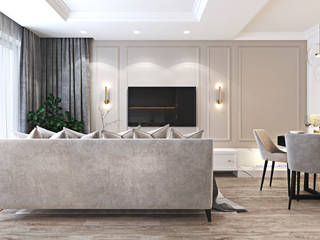 Z nutą stylu amerykańskiego, Ambience. Interior Design Ambience. Interior Design Living room